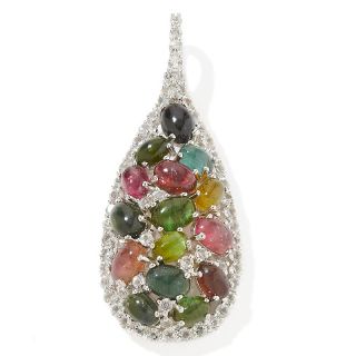  with Carol Brodie 13.8ct Colors of Tourmaline and White Topaz Pendant