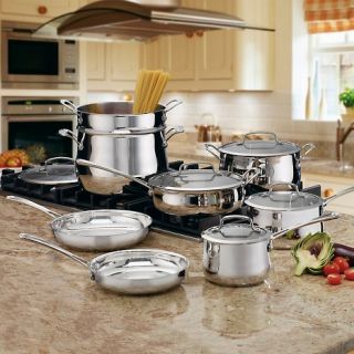  Cookware Sets Cuisinart Contour 13 piece Stainless Steel Cookware Set