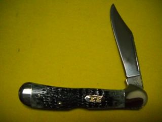 Case XX 2001 Select Pitch Black Jigged Bone Copperlock 2436 Knife NEW