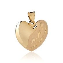 Michael Anthony Jewelry® 10K Gold Mother of Pearl Heart Locket