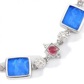 Tagliamonte 18K Pink Tourmaline and Blue Intaglio 17 1/2 Necklace at