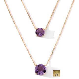  Necklaces Drop Technibond® Double Chain Gemstone Drop 18 Necklace