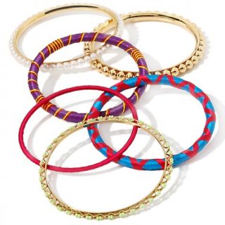 Graziano Color Color 15 piece Bangle Bracelet Set
