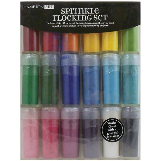  Art Sprinkle Flocking Fiber Set   18 Pack