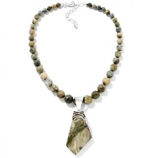  by Jay King Jay King Victoria Stone Pendant with 18 Beaded Necklace