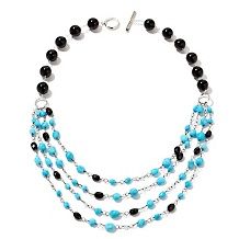  Gems Imperial Blue Turquoise 18 Link Necklace