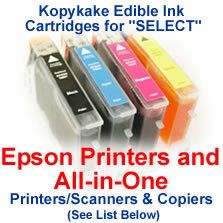  ESET605 4 Edible Printer Ink Cartridges Epson