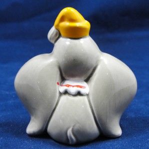 Vtg 2 25 Dumbo Elephant Porcelain Figurine Walt Disney Productions