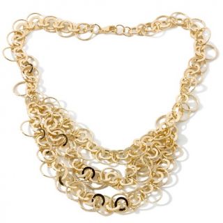  Jewelry Collection Bellezza Elettra Multi Circle 18 1/2 Necklace