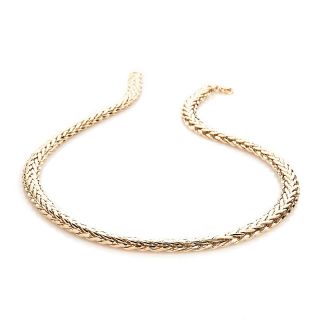  ® 8mm High Polished Wheat Chain 18 Necklace