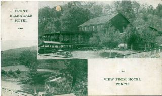 MULTI VIEW FRONT & PORCH ELLENDALE HOTEL DAUPHIN DAUPHIN COUNTY PA