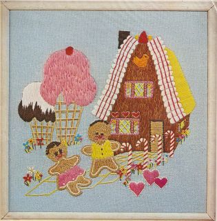  Gingerbread House Child Childrens Room Crewel Embroidery Kit