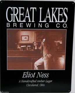 Great Lakes Beer Elliot Ness A Very Good Craft Lager Brew Metal Sign