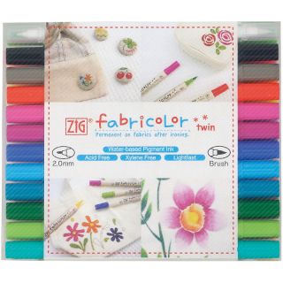  Scrapbooking Pens & Markers & Chalks Zig Fabricolor Marker 24 pack