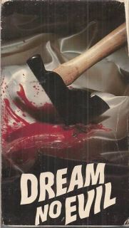 Dream No Evil VHS Edmond OBrien Brooke Mills Horror