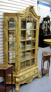 MASTERPIECE Dutch china cabinet in French Elm