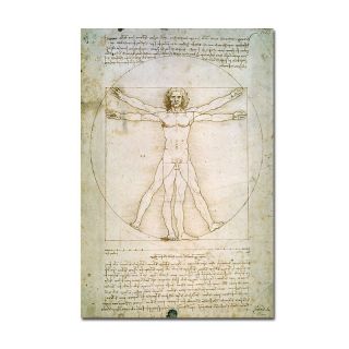  of the Human Figure by Leonardo da Vinci 16 x 24