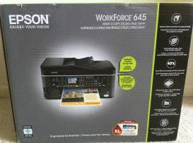 Epson Workforce Wireless 645 All in One Inkjet Printer New