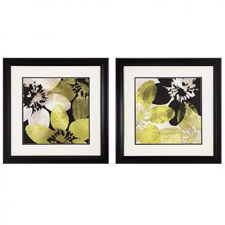 Bloomer Tiles Framed Art Prints, 26 x 26in   Set of 2