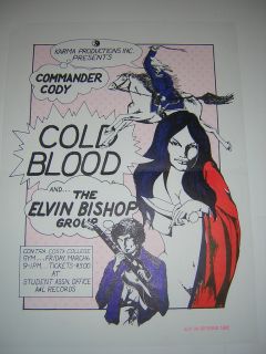 Commander Cody Cold Blood Elvin Bishop Fillmore Era Psychedelic