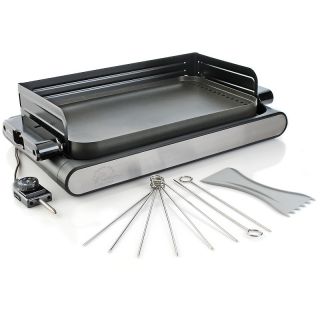  reversible grill griddle with 8 skewers note customer pick rating 31