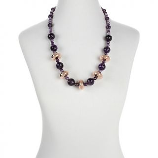 Mine Finds by Jay King Cape Amethyst Copper 27 Beaded Necklace