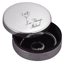 personalized silver plated jewelry box with heart $ 32 95