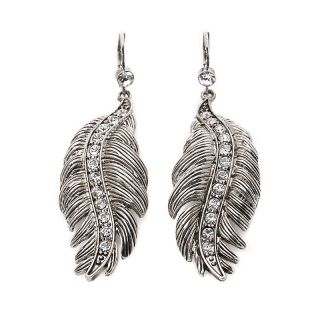  feather design crystal drop earrings rating 3 $ 27 95 s h $ 5 95 color