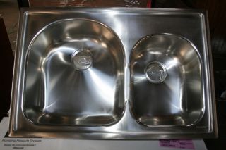 Elkay Elumina Collection ECG3322R0 Stainless Steel Double Bowl Kitchen