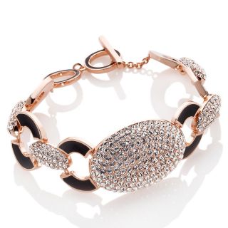 Jewelry Bracelets Tennis Belle Dame Clear Crystal Rosetone Line