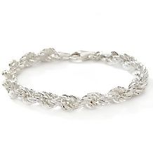 la dea bendata hammered sterling silver rope bracelet $ 34 97 $ 99 90
