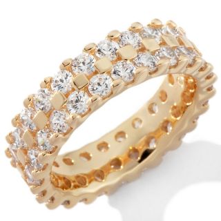 Absolute™ 2.5mm Round 2 Row Eternity Band Ring