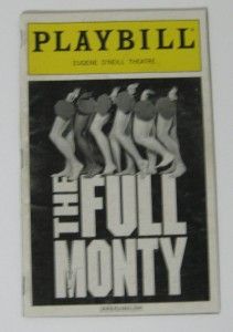 VINTAGE PLAYBILL EUGENE ONEILL THEATRE THE FULL MONTY 2001