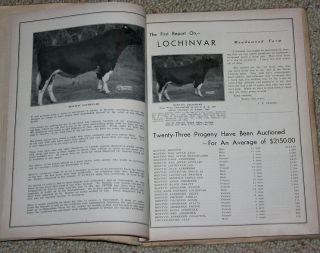 1943 Holstein Sale Catalog Dunloggin Ellicott City MD