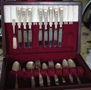  Coronation 49 Pcs Serving for 8 Silverplate Set Edward The 8th