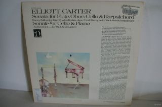 Elliott Carter Sonata for Flute Obeo Cello Harpsichord