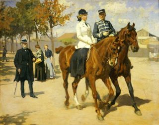 Erik Henningsen Morning Ride Horses Print on Canvas