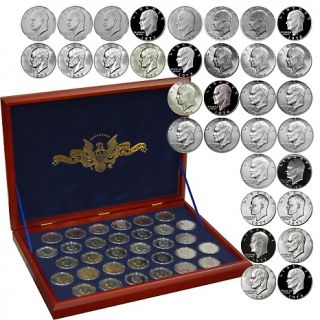  Eisenhower 1971 – 1978 Complete BU Eisenhower Silver Dollars 32 Co