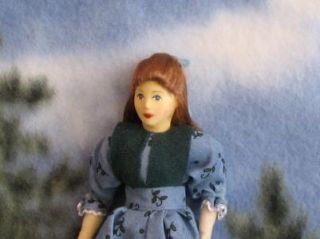 Dressed Erna Meyer Lady Dollhouse Flexible Blu New 1 12