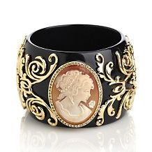 Amedeo NYC® Cannes Cameo Resin Bangle Bracelet