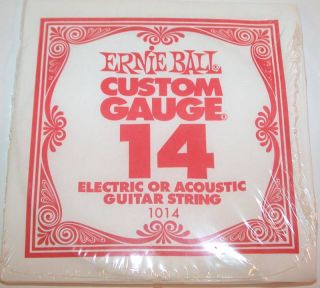 Ernie Ball 1014 Plain Electric Acoustic Strings 6 Pack