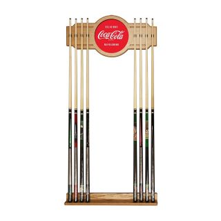 Coca Cola Delicious and Refreshing Wood Pool Cue Rack