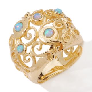  endless scrolls simulated opal and filigree ring rating 20 $ 24 47 s