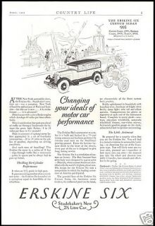 1927 Studebaker Erskine Six Cylinder Car Vintage Ad