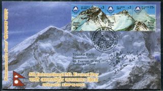 Nepal Everest Expedition Cover Signed by Climber Toolika Rani India