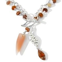 Murano by Manuela Double Tassel Drop 39 Necklace