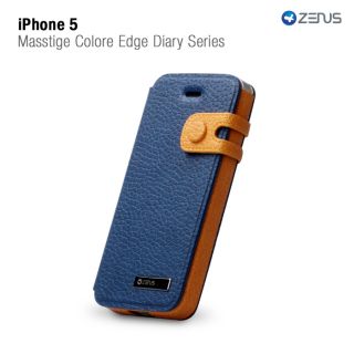 Navy Two Tone Protective Case Wallet for iPhone 5 Diary Series Credit
