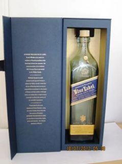  Walker Blue Label Scotch Whisky Whiskey Empty Bottle w Box