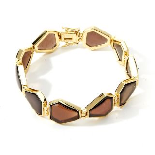 Bellezza Jewelry Collection Milada Hexagonal Gemstone Yellow Bronze
