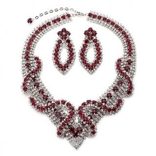 IMAN Global Chic Holiday Glamour All Over Crystal Necklace Set
